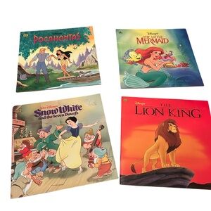 Disney Golden Look Look Books Lot of 4